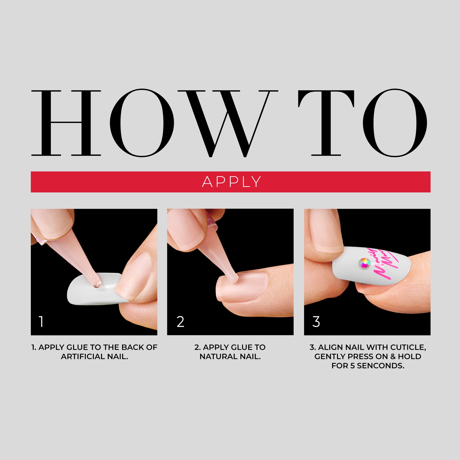 slide 4 of 5, Kiss Marilyn Monroe x KISS Limited Edition Press-On Nails, Solid White, Short Square, 31 Ct., 1 ct