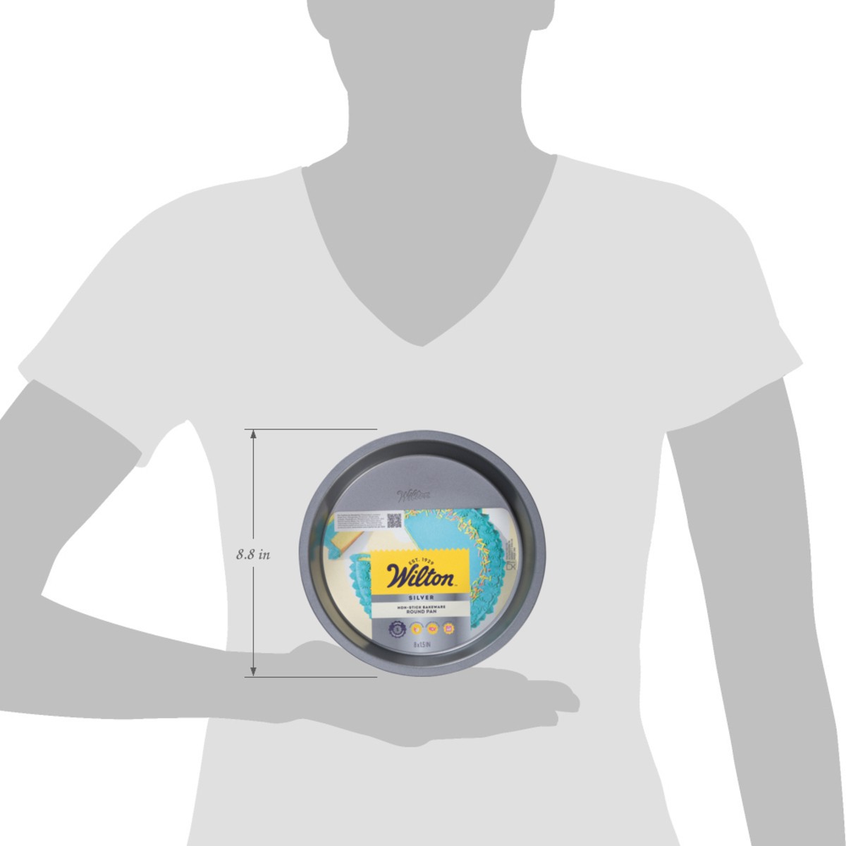 slide 4 of 12, Wilton Silver Round Pan 1 Each, 1 ct