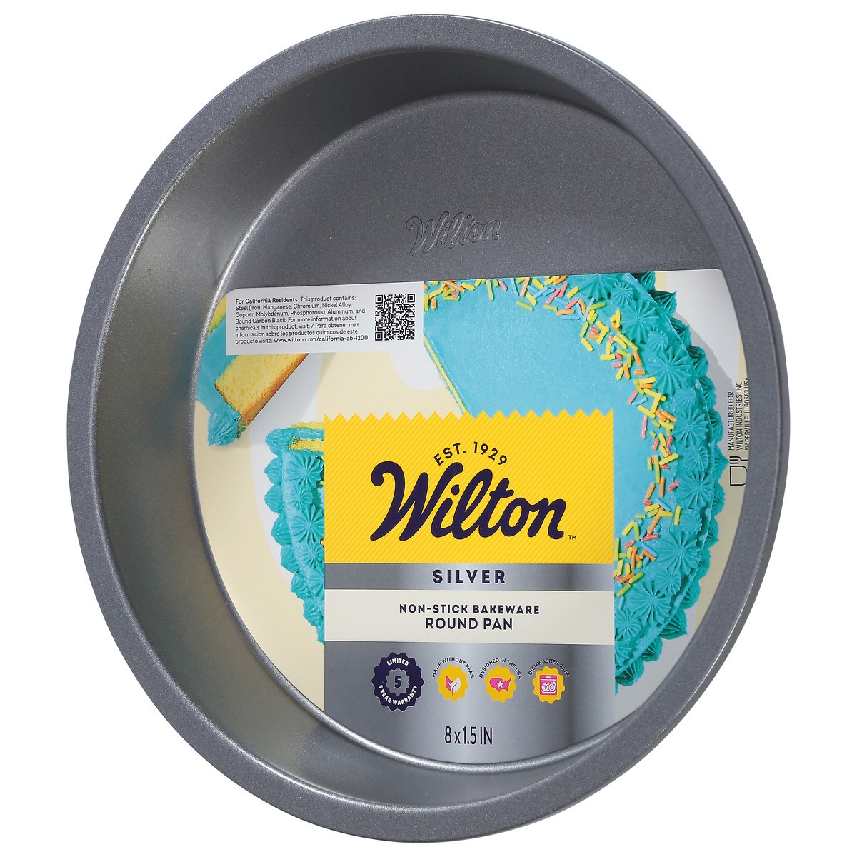 slide 7 of 12, Wilton Silver Round Pan 1 Each, 1 ct