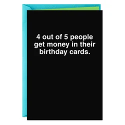 Hallmark Shoebox Funny Birthday Card (4 Out of 5 People)