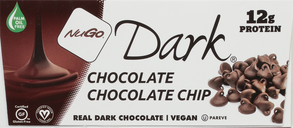 slide 4 of 9, NuGo Dark Chocolate Chocolate Chip Protein Bar 12 - 1.76 oz Bars, 12 ct