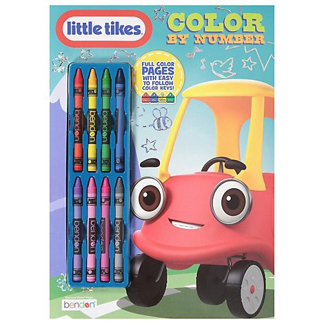 slide 1 of 1, Bendon Little Tikes Color By Number Book - Each, 1 ct