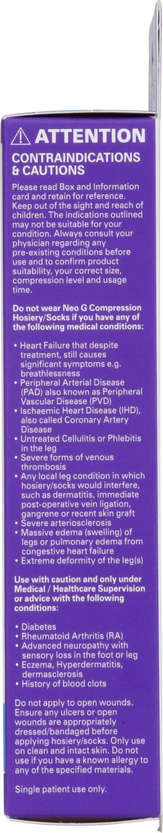 slide 13 of 13, Neo G Black Moderate Energizing Trouser Knee Highs Large 1 ea, 1 ct