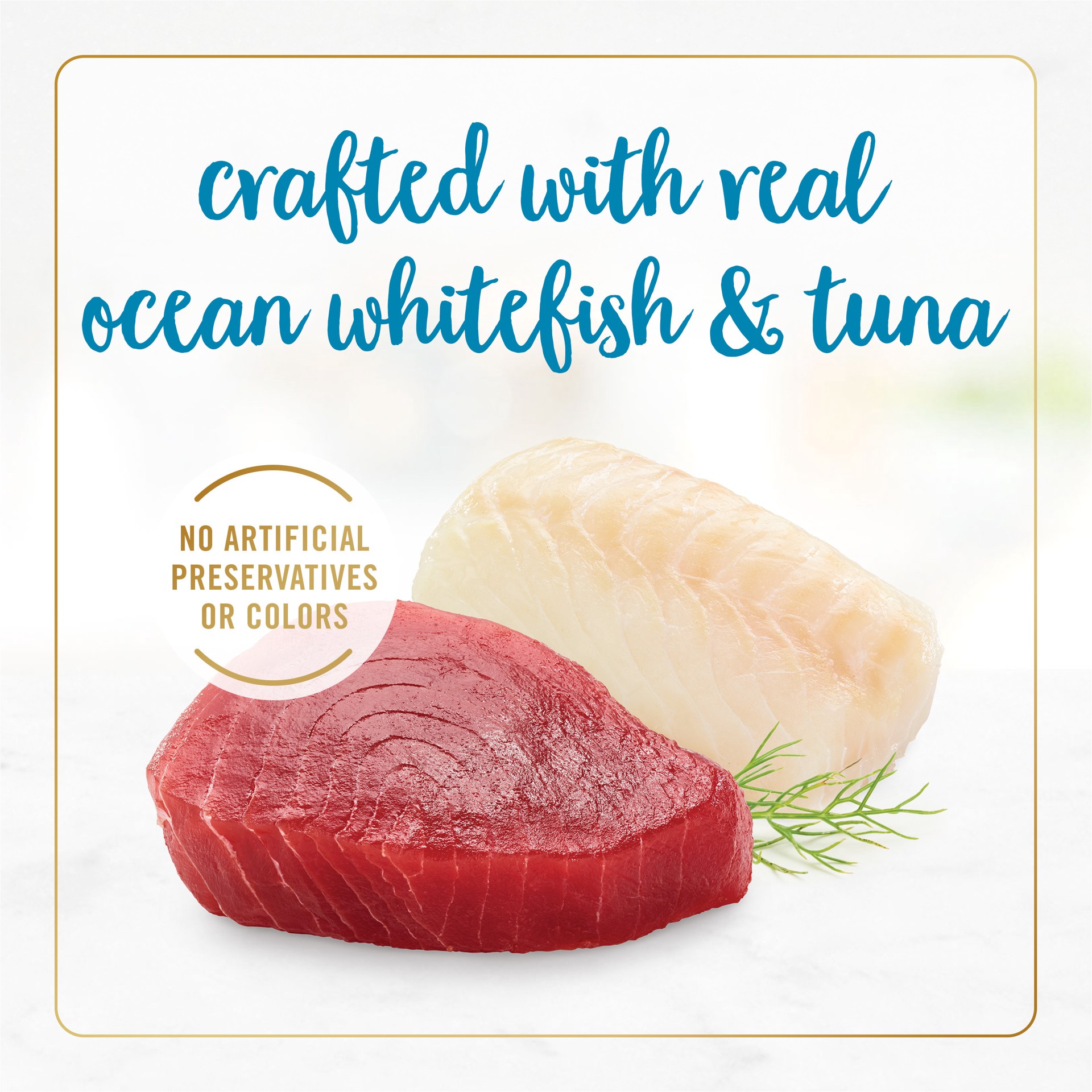 slide 9 of 9, Fancy Feast Purina Fancy Feast Grilled Ocean Whitefish & Tuna Feast in Gravy Cat Food, 3 oz