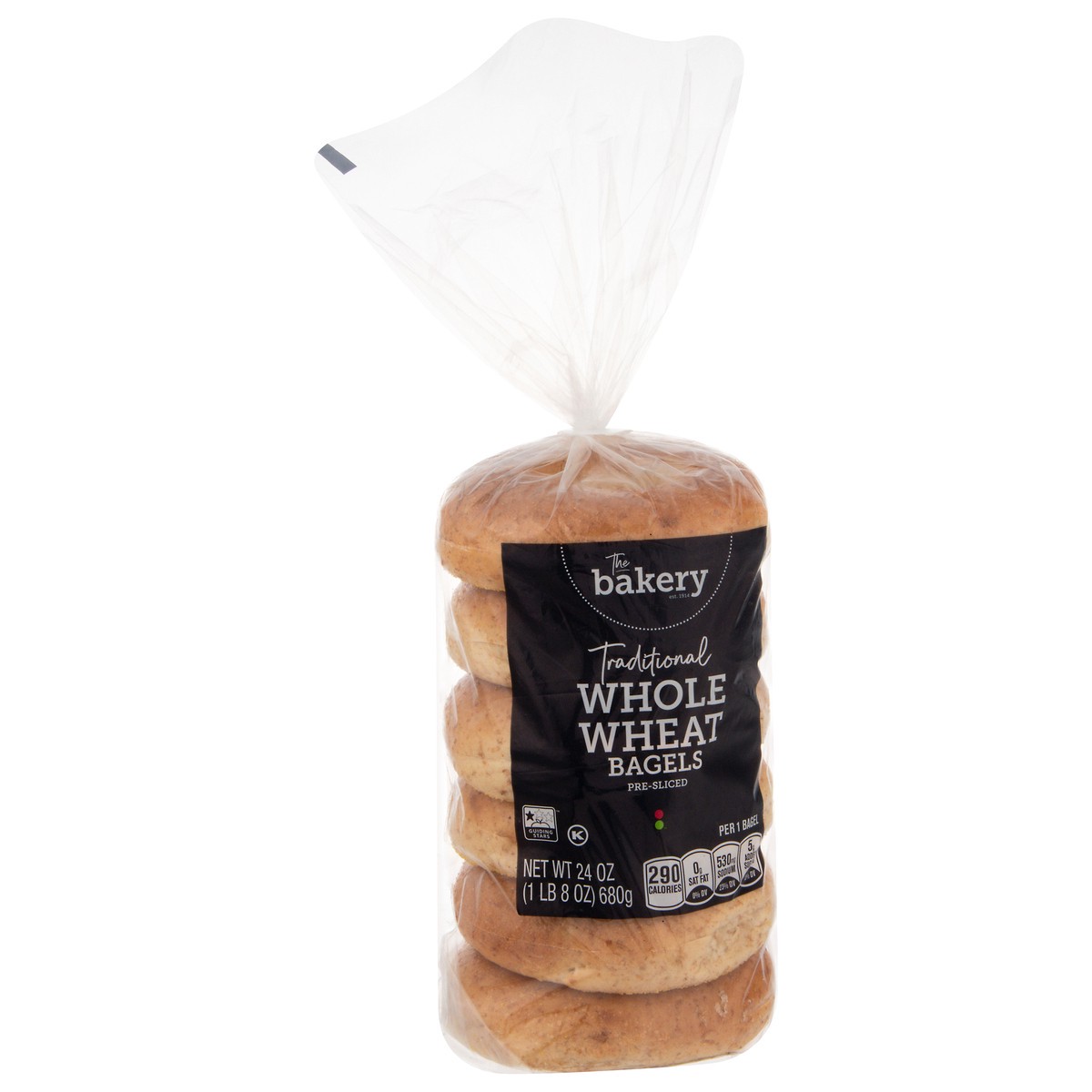 slide 10 of 13, The Bakery Whole Wheat Traditional Pre-Sliced Bagels 24 oz, 24 oz