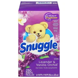 Snuggle Dryer Sheets, Lavender & Vanilla Orchid - 230 ct