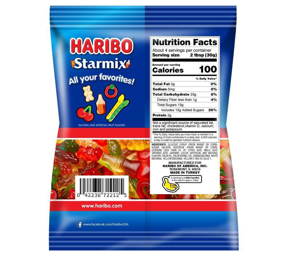 slide 4 of 5, Haribo Starmix Share Size Gummi Candy 4 oz, 4 oz