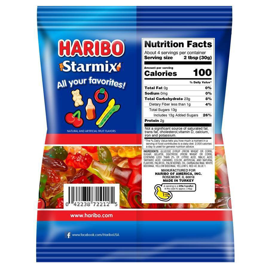 slide 5 of 5, Haribo Starmix Share Size Gummi Candy 4 oz, 4 oz