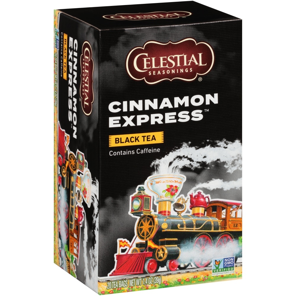 slide 1 of 1, Celestial Seasonings Cinnamon Express Black Tea Bags, 20 ct