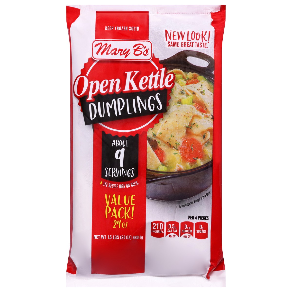 slide 1 of 11, Mary B's Open Kettle Dumplings Value Pack 24 oz, 24 oz