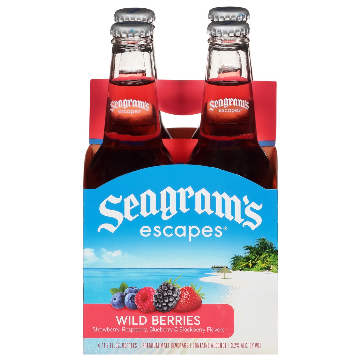 Seagram's Escapes Wild Berries Malt Beverage 4 11.2 fl oz Bottles 4