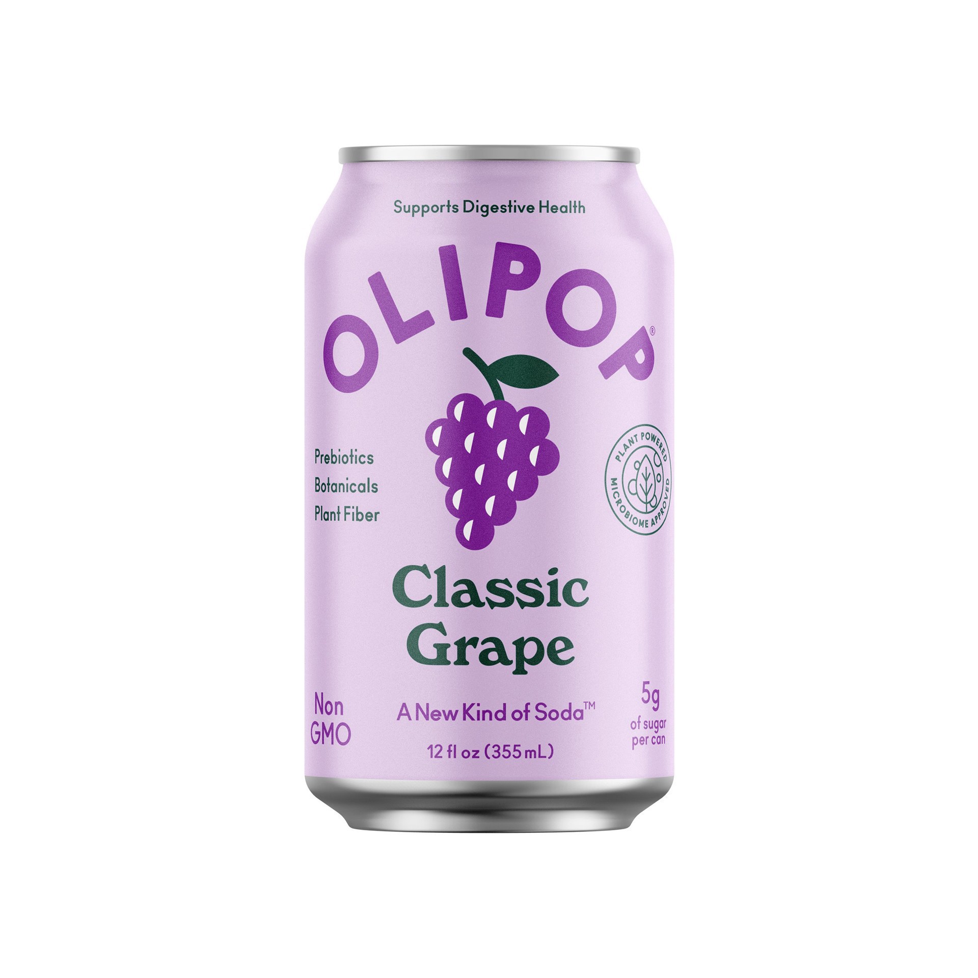 slide 1 of 1, Olipop Classic Grape Soda 12 fl oz, 12 fl oz
