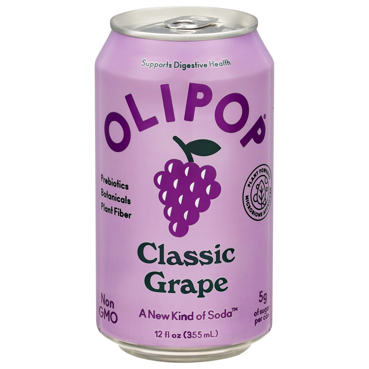 slide 1 of 14, Olipop Classic Grape Soda 12 fl oz, 12 fl oz