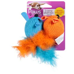 Paws Happy Life Catnip Plush Toys for Cats 2 ea