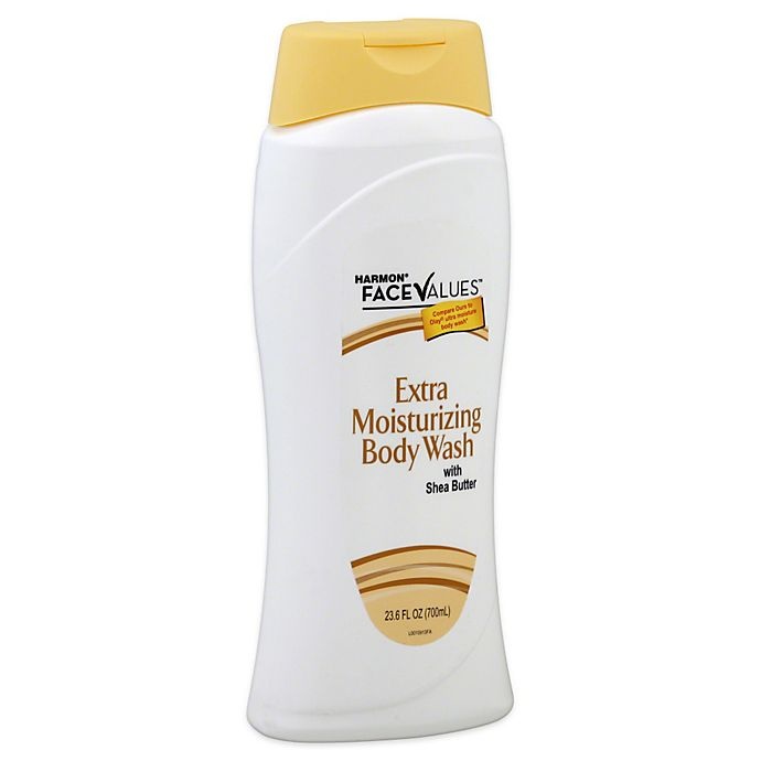 slide 1 of 1, Harmon Face Values Extra Moisturizing Body Wash with Shea Butter, 23.6 oz