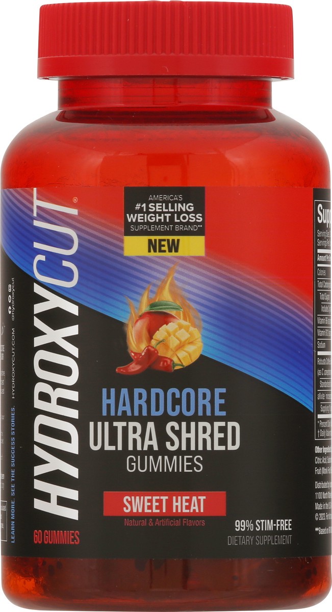 slide 11 of 14, Hydroxycut Sweet Heat Hardcore Ultra Shred 60 Gummies, 60 ct
