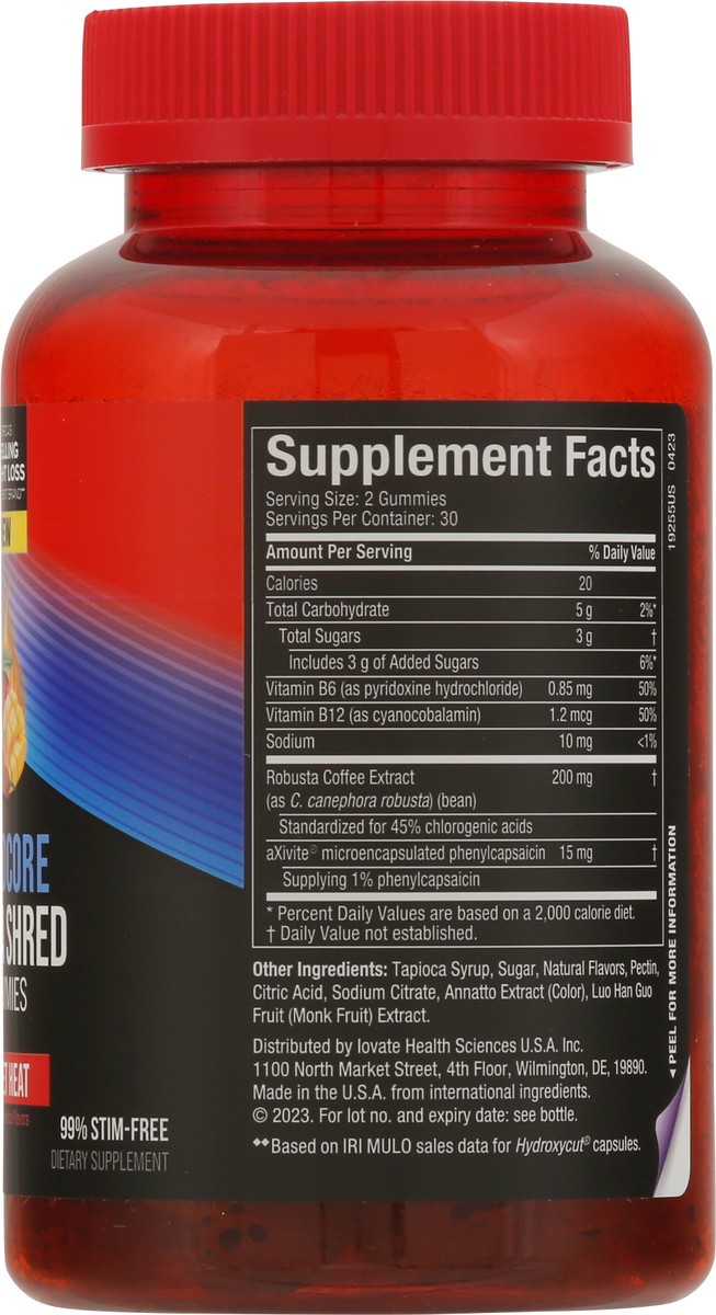 slide 4 of 14, Hydroxycut Sweet Heat Hardcore Ultra Shred 60 Gummies, 60 ct