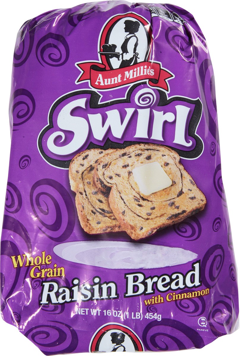 slide 9 of 9, Aunt Millie's Whole Grain Cinnamon Raisin Bread, 16 oz