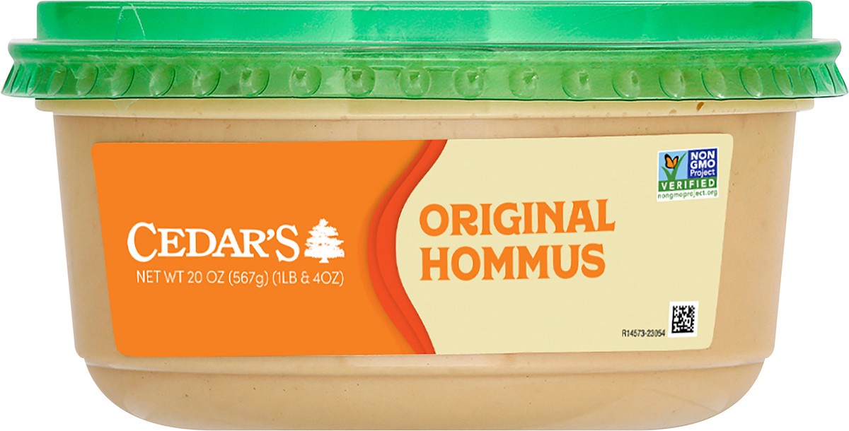 slide 4 of 4, Cedar's Foods Original Hommus, 20 oz