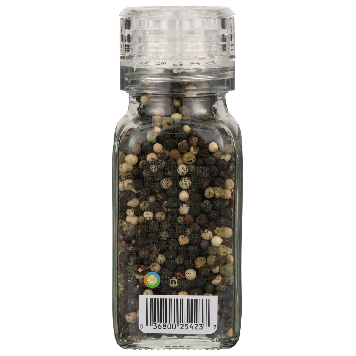 slide 3 of 9, Full Circle Market 4-Color Peppercorn Grinder, 3.2 oz