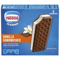 Nestlé Vanilla Frozen Dairy Dessert Sandwiches