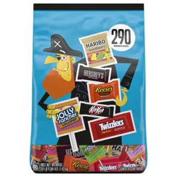 Hershey's Miniatures Assorted Flavored, Halloween Candy Bulk Bag, 85.89 oz