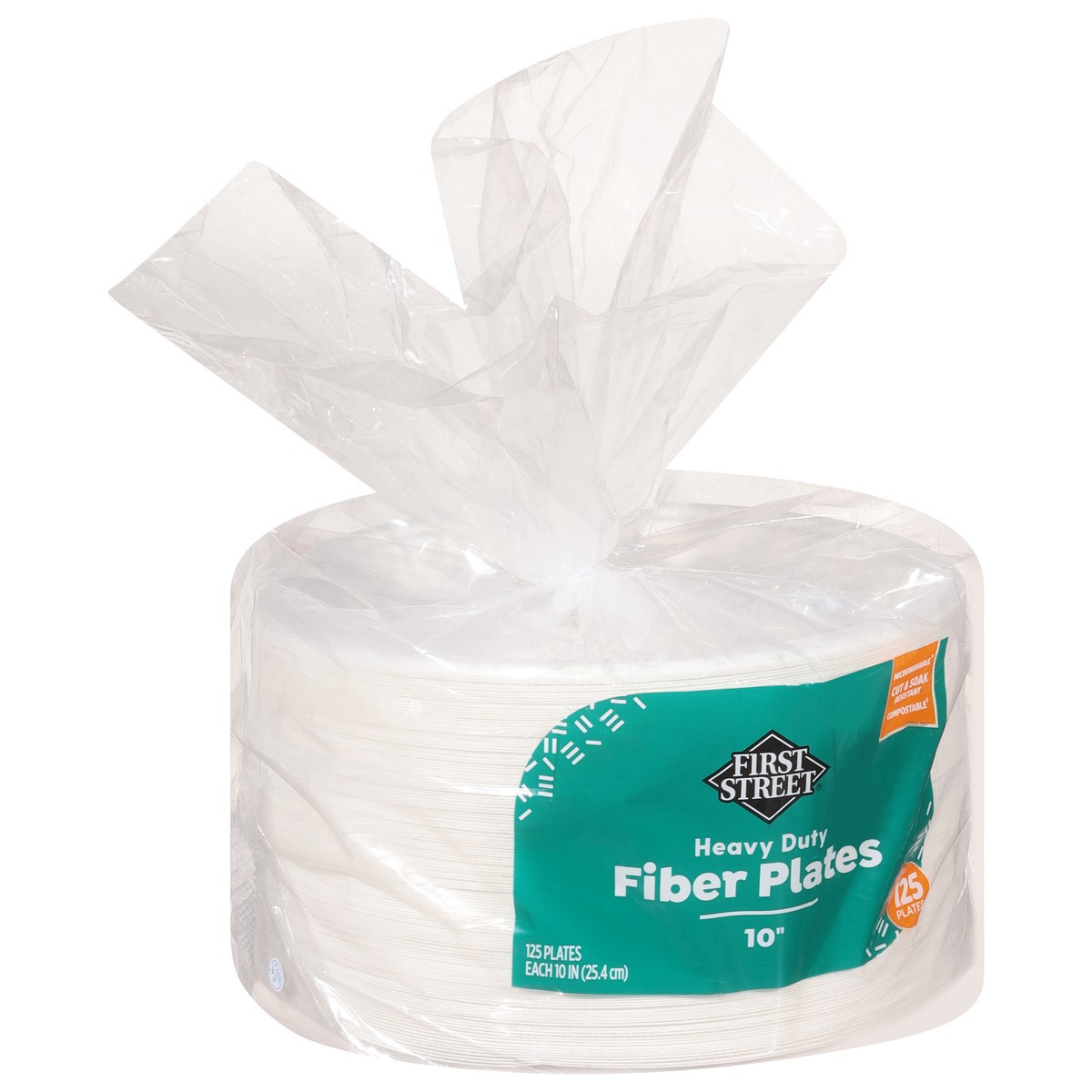 slide 4 of 4, First Street 10 Heavy Duty Plates, 125 ct