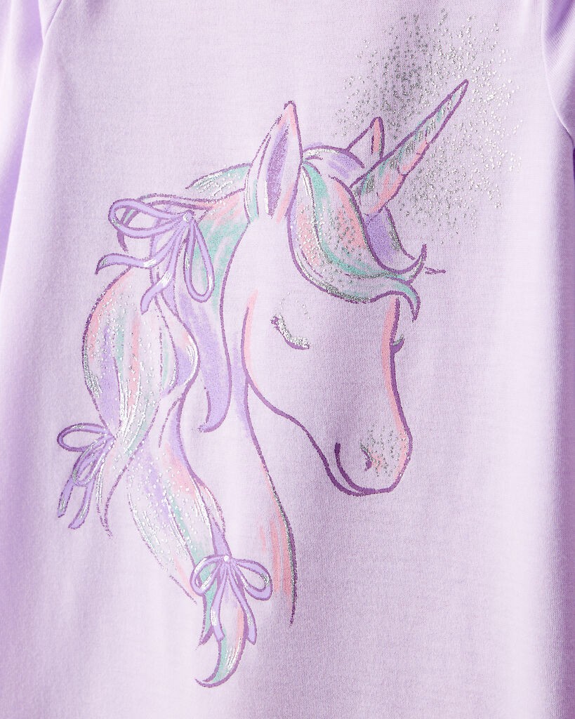 slide 2 of 3, Carter's Carters Girls 2-Pack Unicorn Nightgowns - Pink/Purple Pink/Purple 2-3, 1 ct