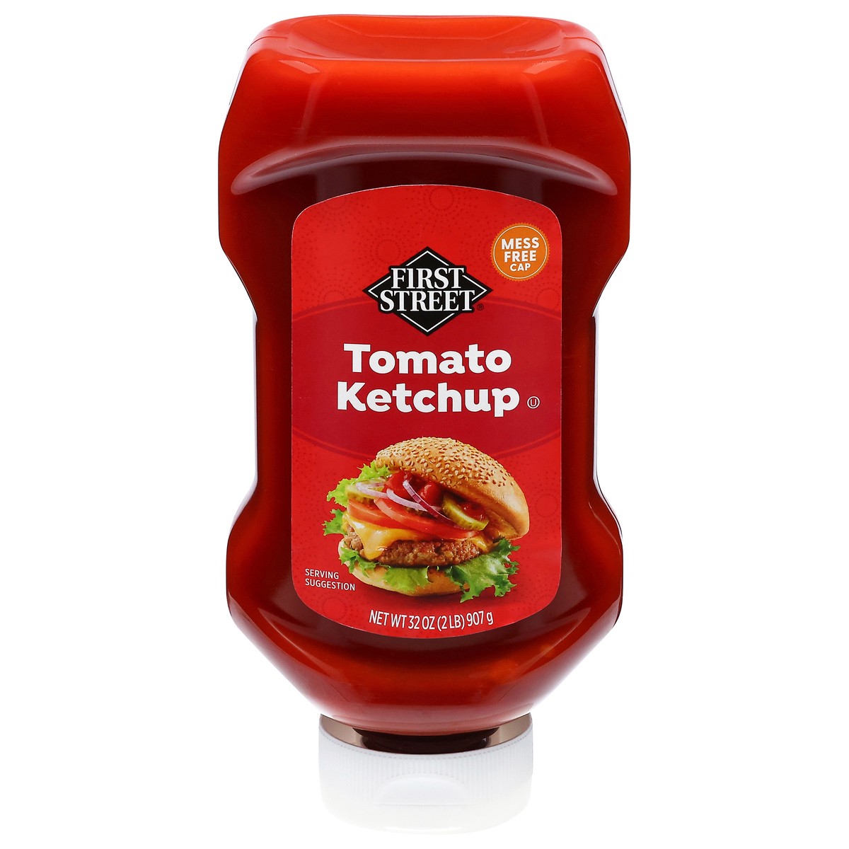 slide 1 of 14, First Street Easy Squeeze Ketchup, 32 oz
