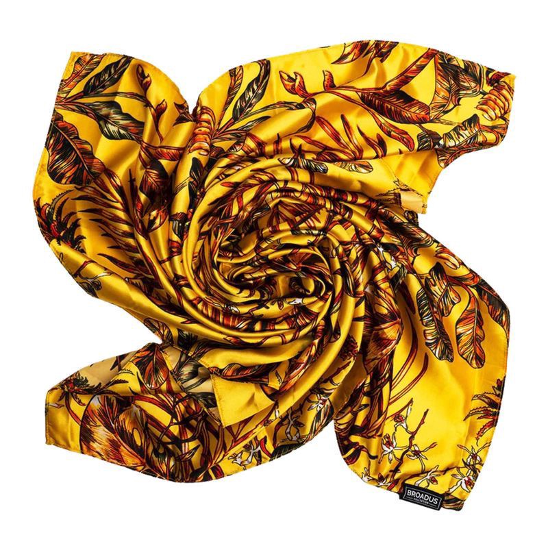 slide 5 of 7, Annie Broadus Collection Headwrap Scarf, Golden Tropics, 36 in. x 36 in., 1 ct