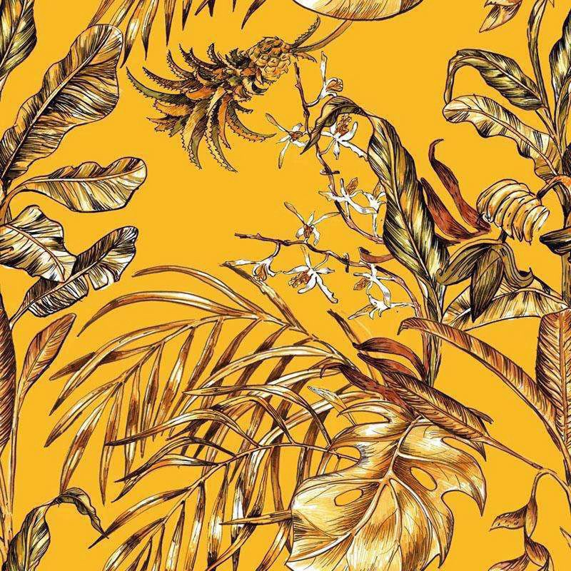 slide 2 of 7, Annie Broadus Collection Headwrap Scarf, Golden Tropics, 36 in. x 36 in., 1 ct