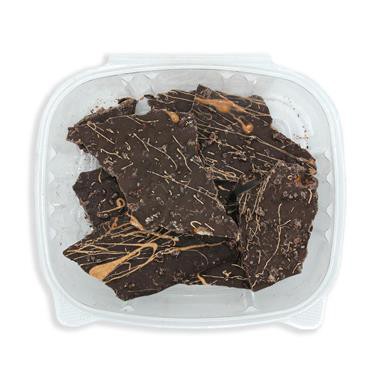 slide 1 of 1, R.M. Palmer Company Hy-Vee Sea Salt Caramel Bark, 8 oz