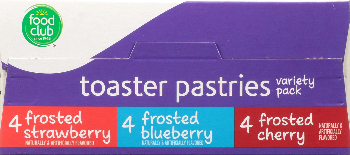 slide 3 of 13, Food Club Variety Pack Toaster Pastries 12 ea, 12 ct