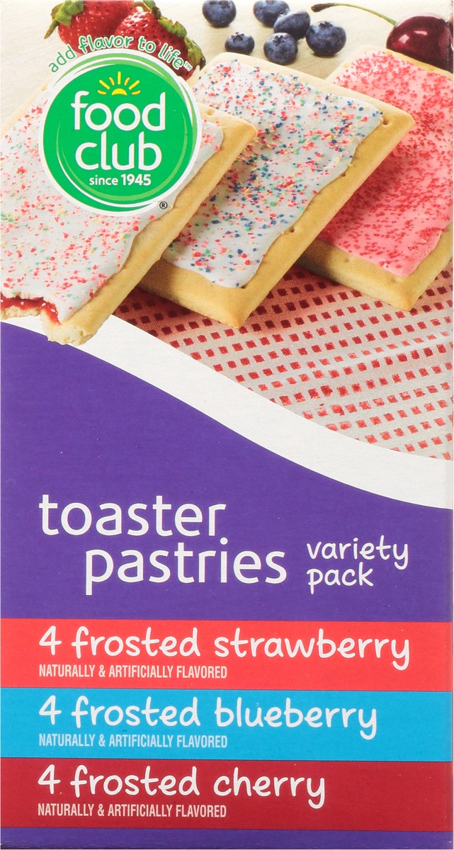 slide 10 of 13, Food Club Variety Pack Toaster Pastries 12 ea, 12 ct