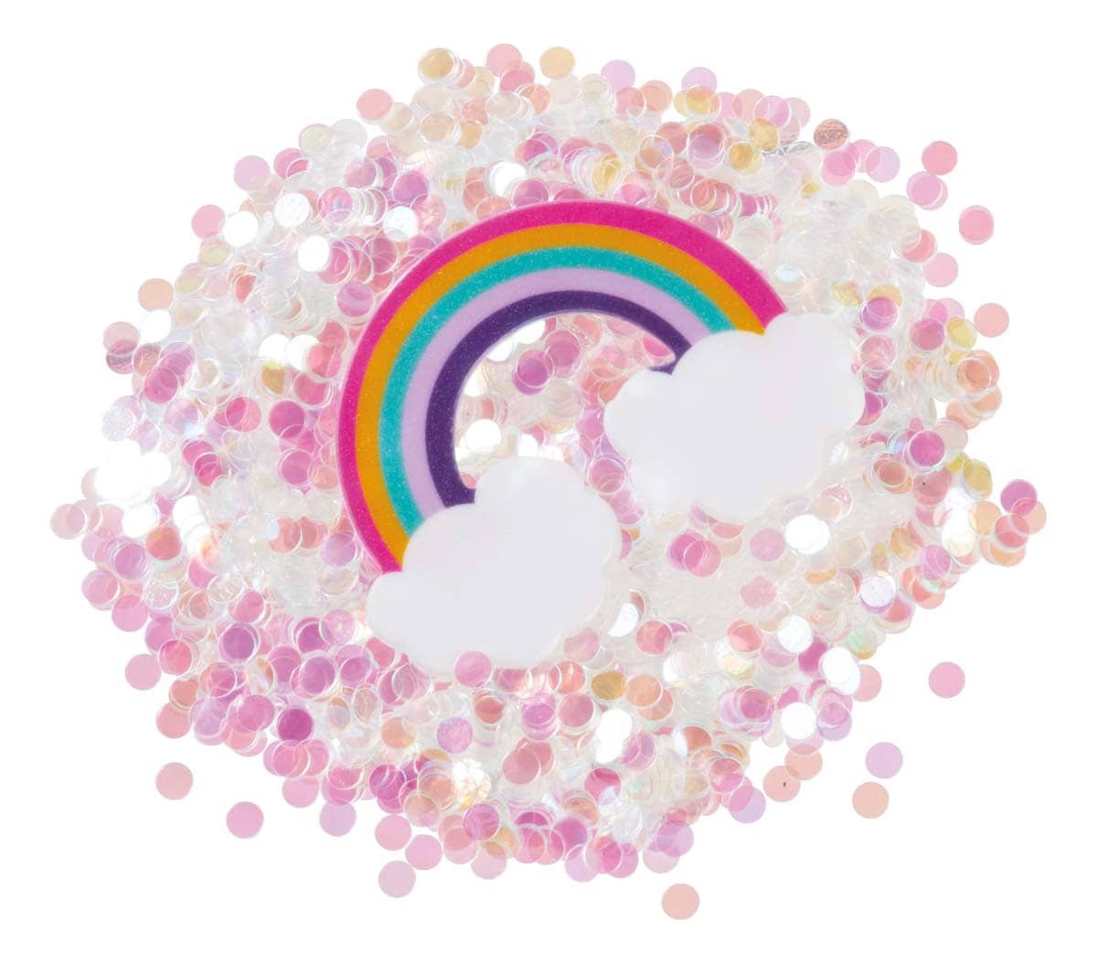 slide 3 of 3, Toysmith Colorful Confetti Slime - 5.5 oz - Creative Play Toy for Kids 5+ Years - Add Shine to Clear Slime, 5.5 oz