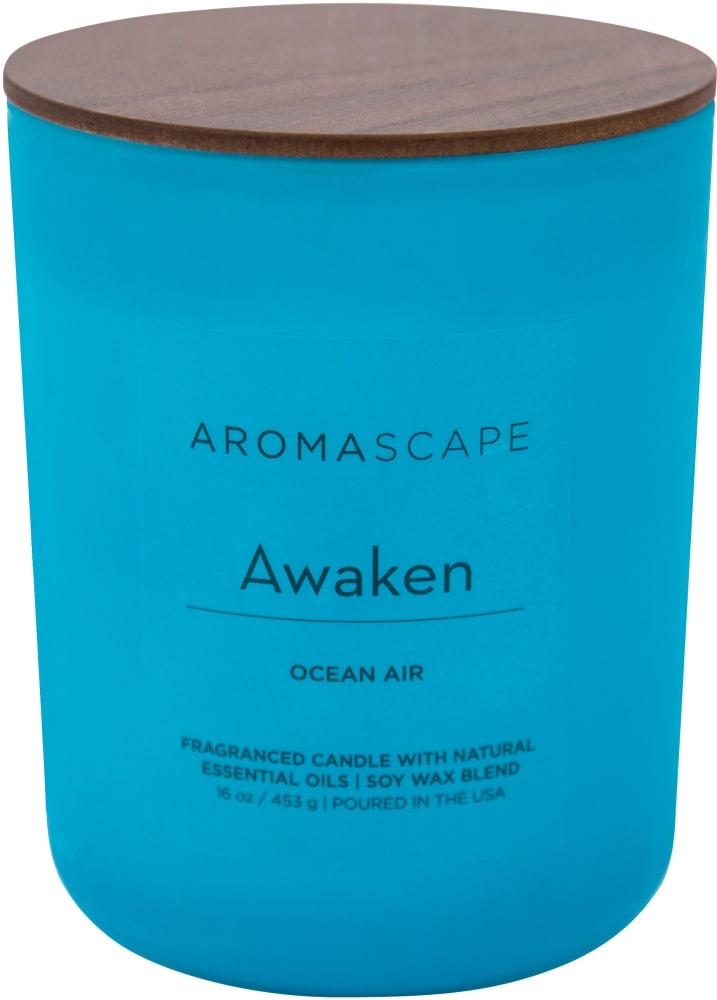 slide 1 of 1, Pacific Trade Aromascape Awaken 2-Wick Jar Candle, 16 oz