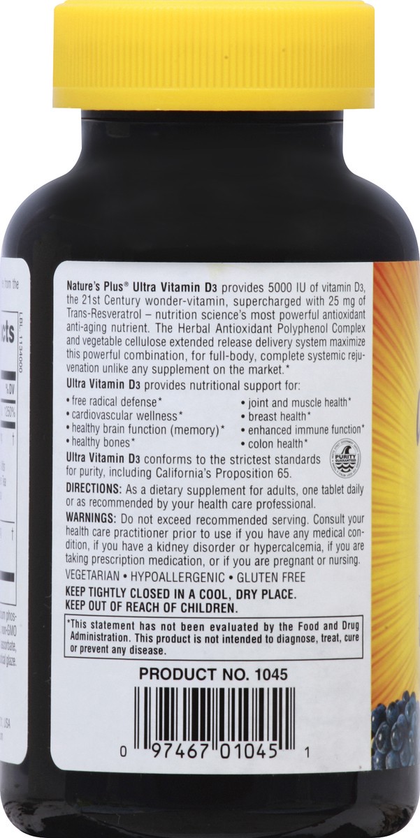 slide 3 of 7, Nature's Plus Ultra Vitamin D3 5000 IU, 90 ct