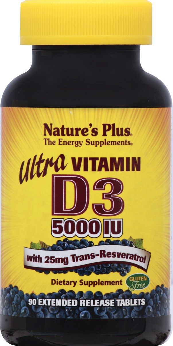 slide 5 of 7, Nature's Plus Ultra Vitamin D3 5000 IU, 90 ct