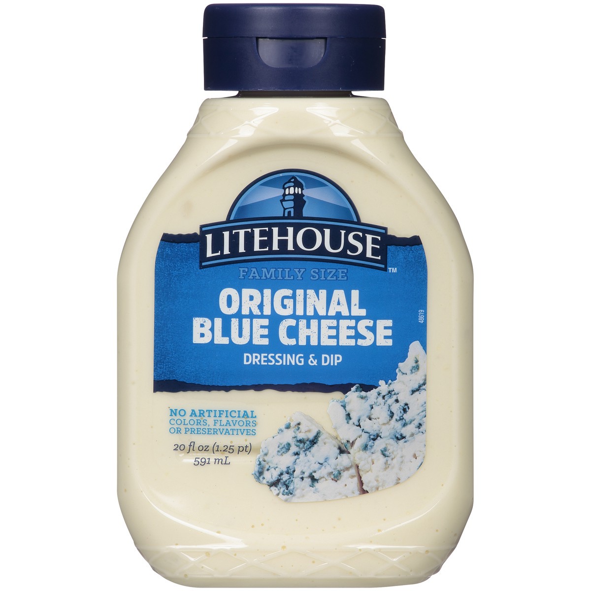 slide 1 of 9, Litehouse Family Size Original Bleu Cheese Dressing & Dip 20 fl. oz. Bottle, 20 fl oz