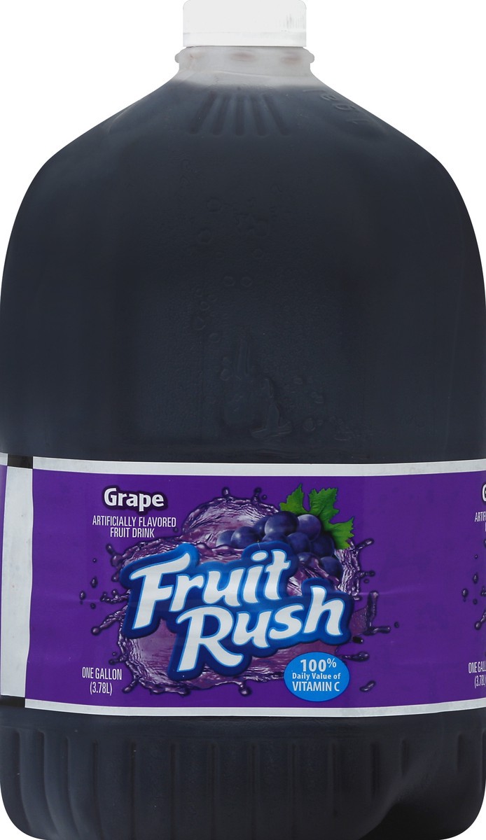 slide 4 of 5, Fruit Rush Grape Drink One Gallon Plastic Jug - 1 gal, 1 gal