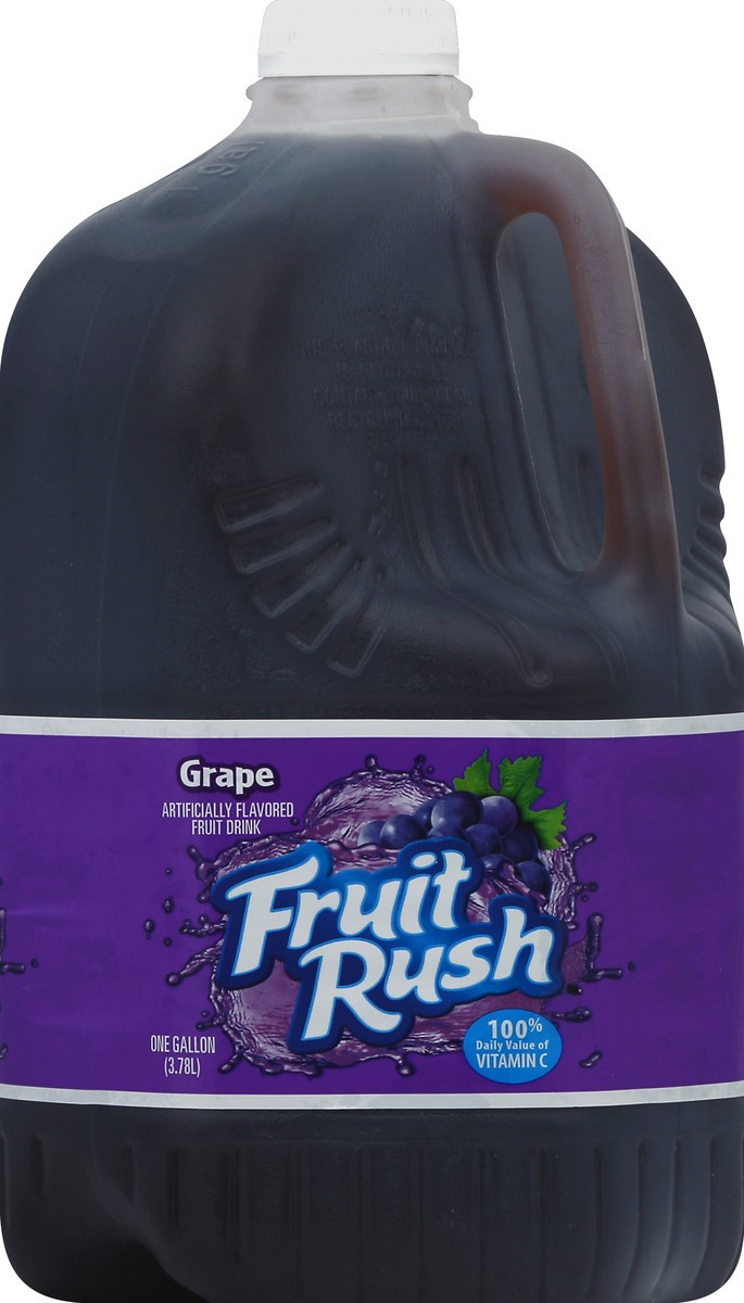 slide 3 of 5, Fruit Rush Grape Drink One Gallon Plastic Jug - 1 gal, 1 gal