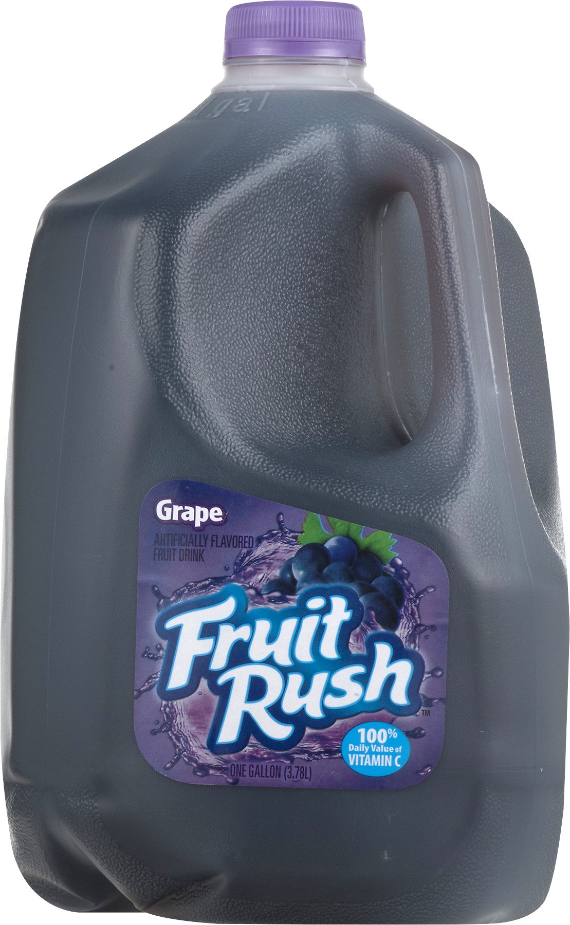 slide 1 of 5, Fruit Rush Grape Drink One Gallon Plastic Jug - 1 gal, 1 gal