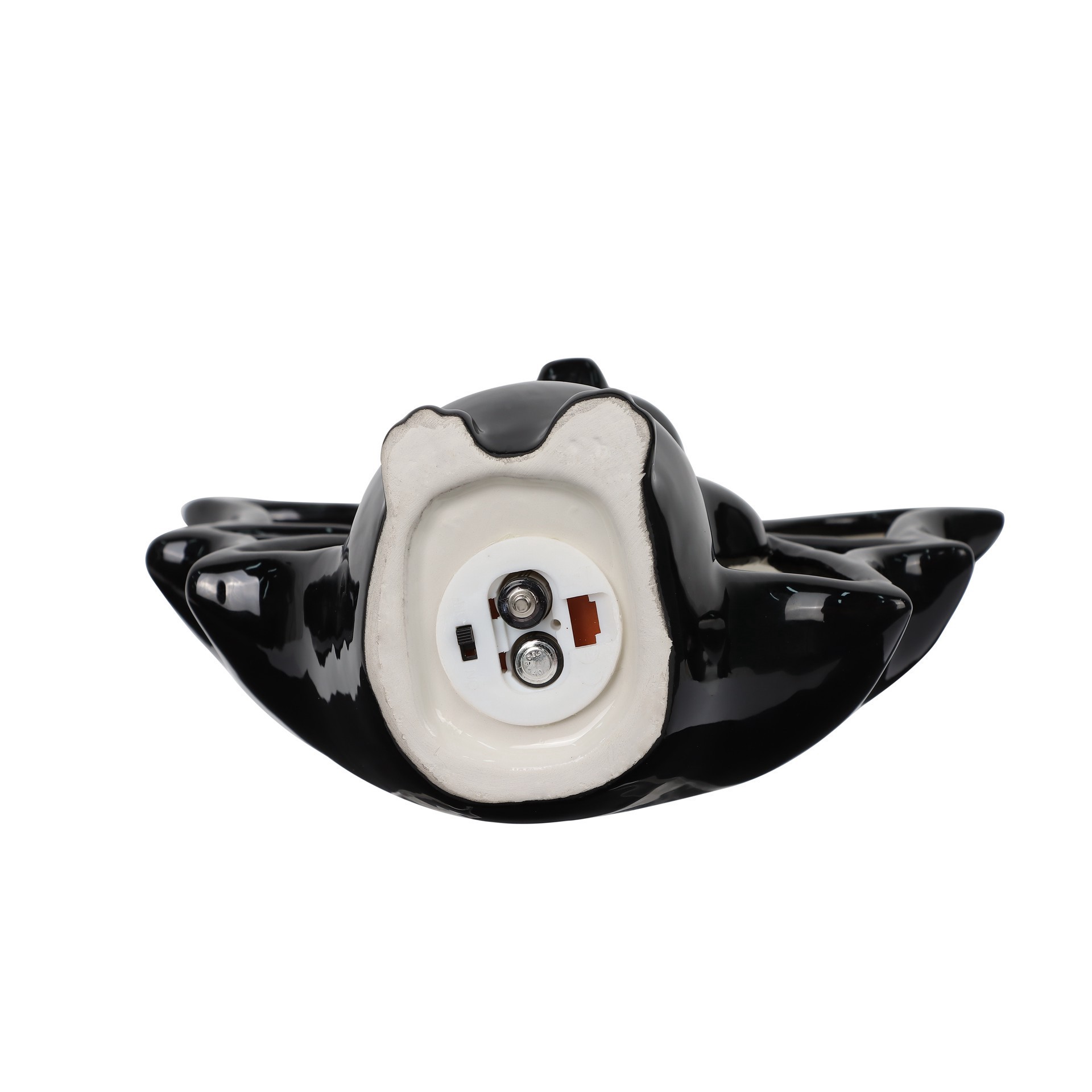 slide 2 of 8, 8" Black Bat Led Ceramic Tabletop Decor By Ashland, 8 in