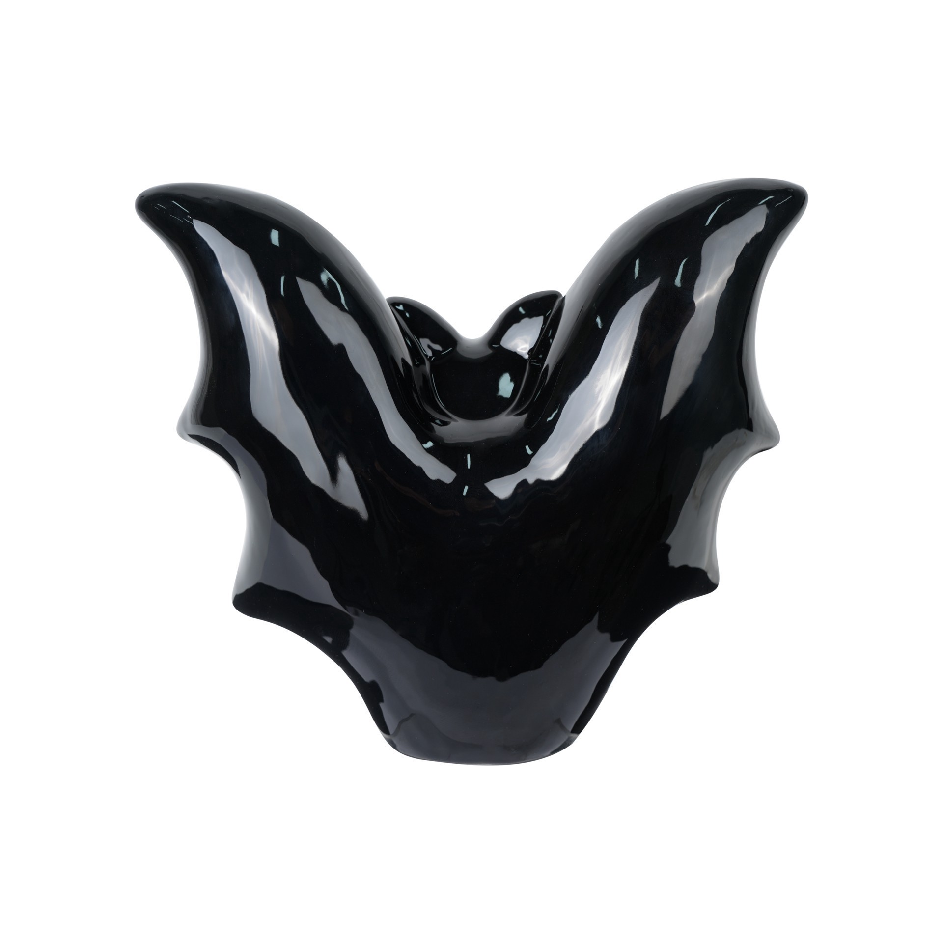 slide 5 of 8, 8" Black Bat Led Ceramic Tabletop Decor By Ashland, 8 in