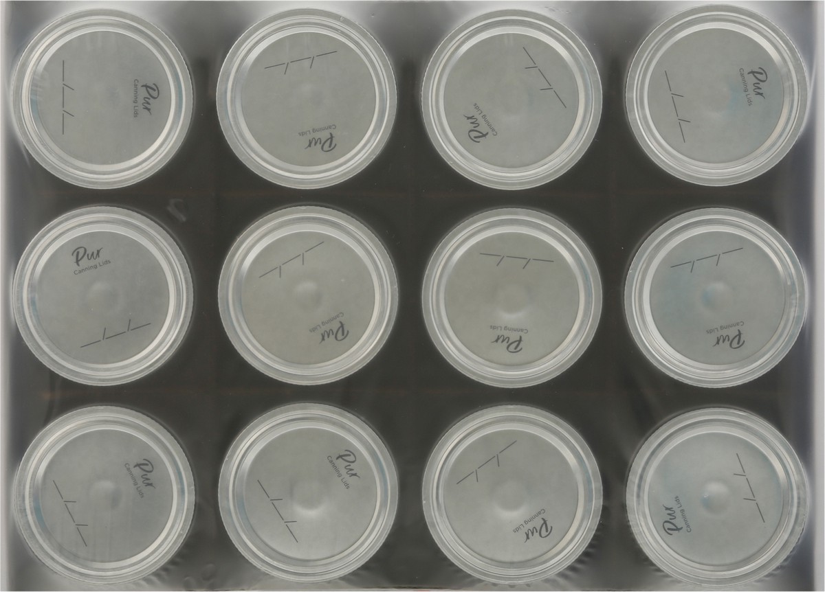 slide 9 of 9, PUR 16 Ounces Square Shape Regular Mouth Mason Jar 12 ea, 12 ct