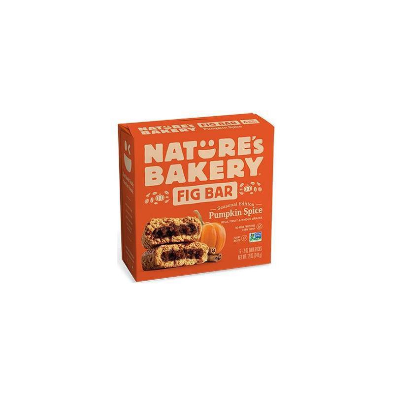slide 2 of 3, Nature's Bakery Limited Edition Pumpkin Spice Whole Wheat Fig Bars, 12 oz