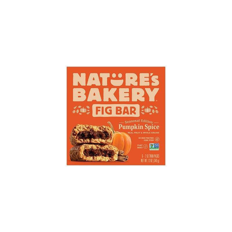 slide 1 of 3, Nature's Bakery Limited Edition Pumpkin Spice Whole Wheat Fig Bars, 12 oz