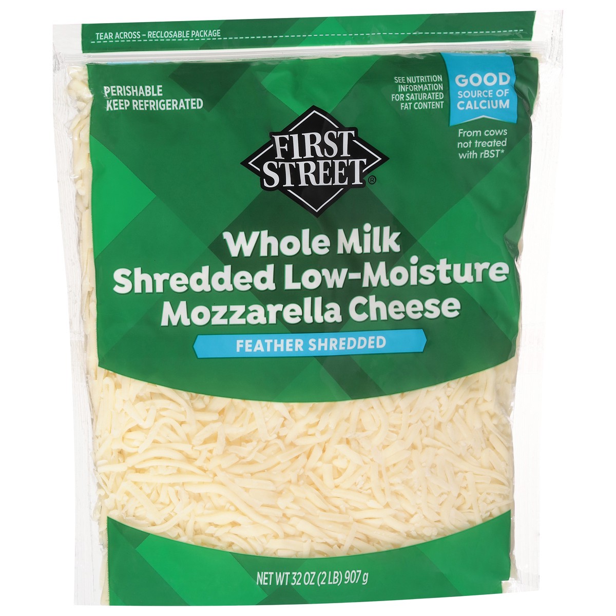 slide 2 of 4, First Street Lmwm Mozzarella Feather Shred, 2 lb