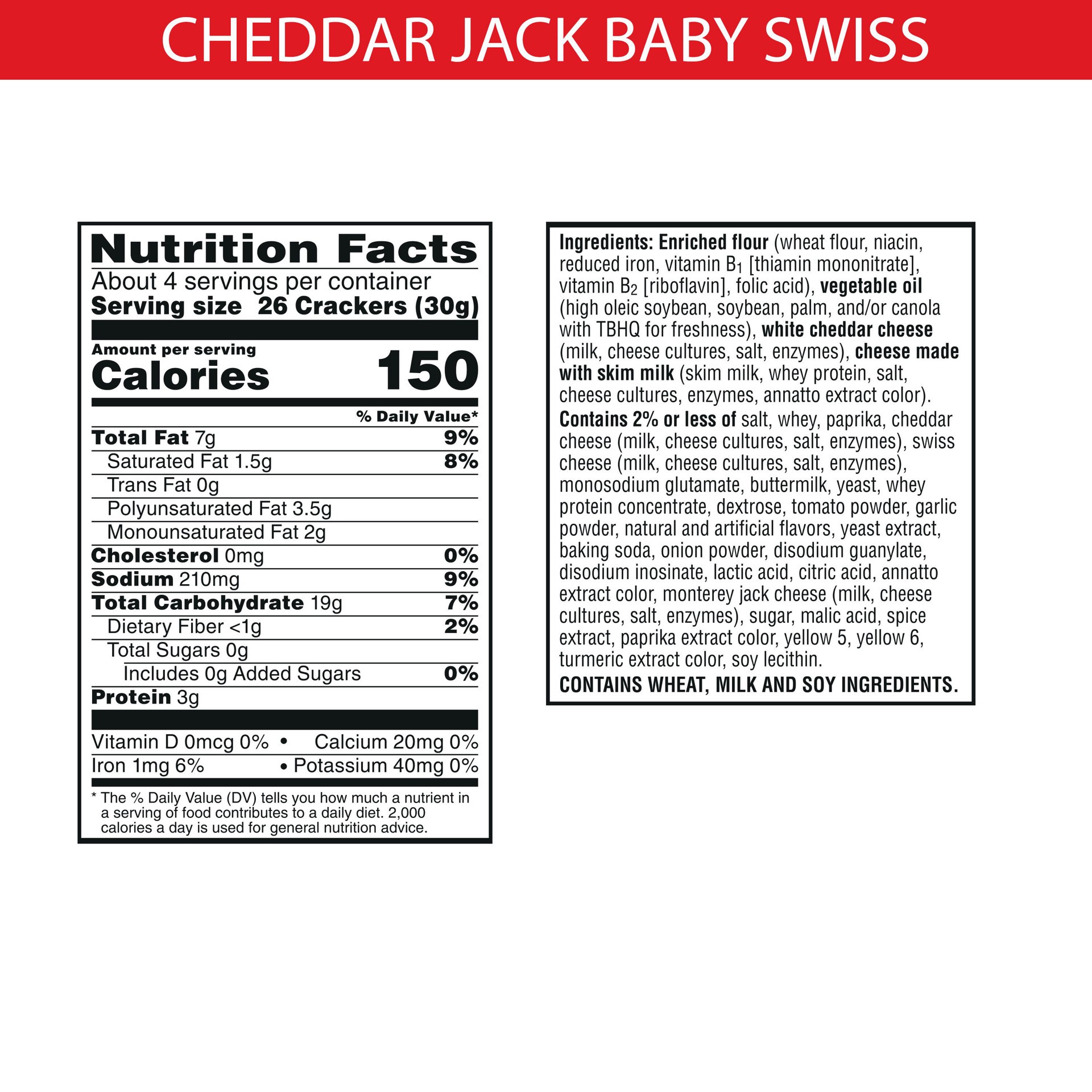 slide 3 of 5, Cheez-It DUOZ Crackers, Baked Snack Crackers, Office and Kids Snacks, Cheddar Jack and Baby Swiss, 4.3oz Pouch, 1 Pouch, 4.3 oz