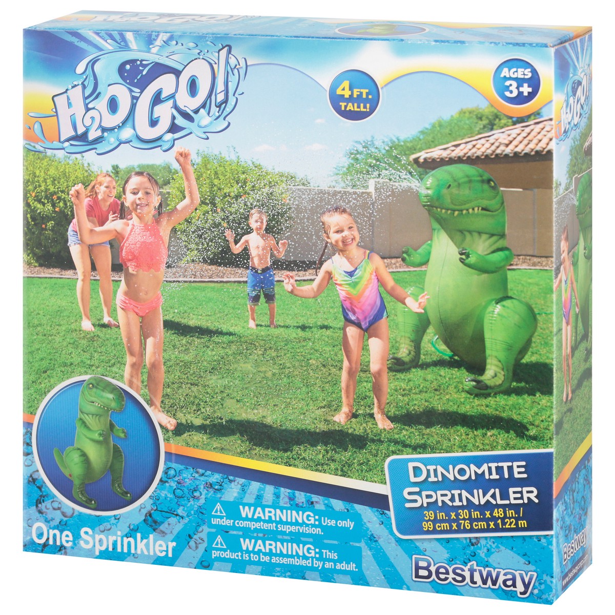 slide 3 of 9, H2O GO! 4 Feet Dinomite Sprinkler 1 ea, 1 ea